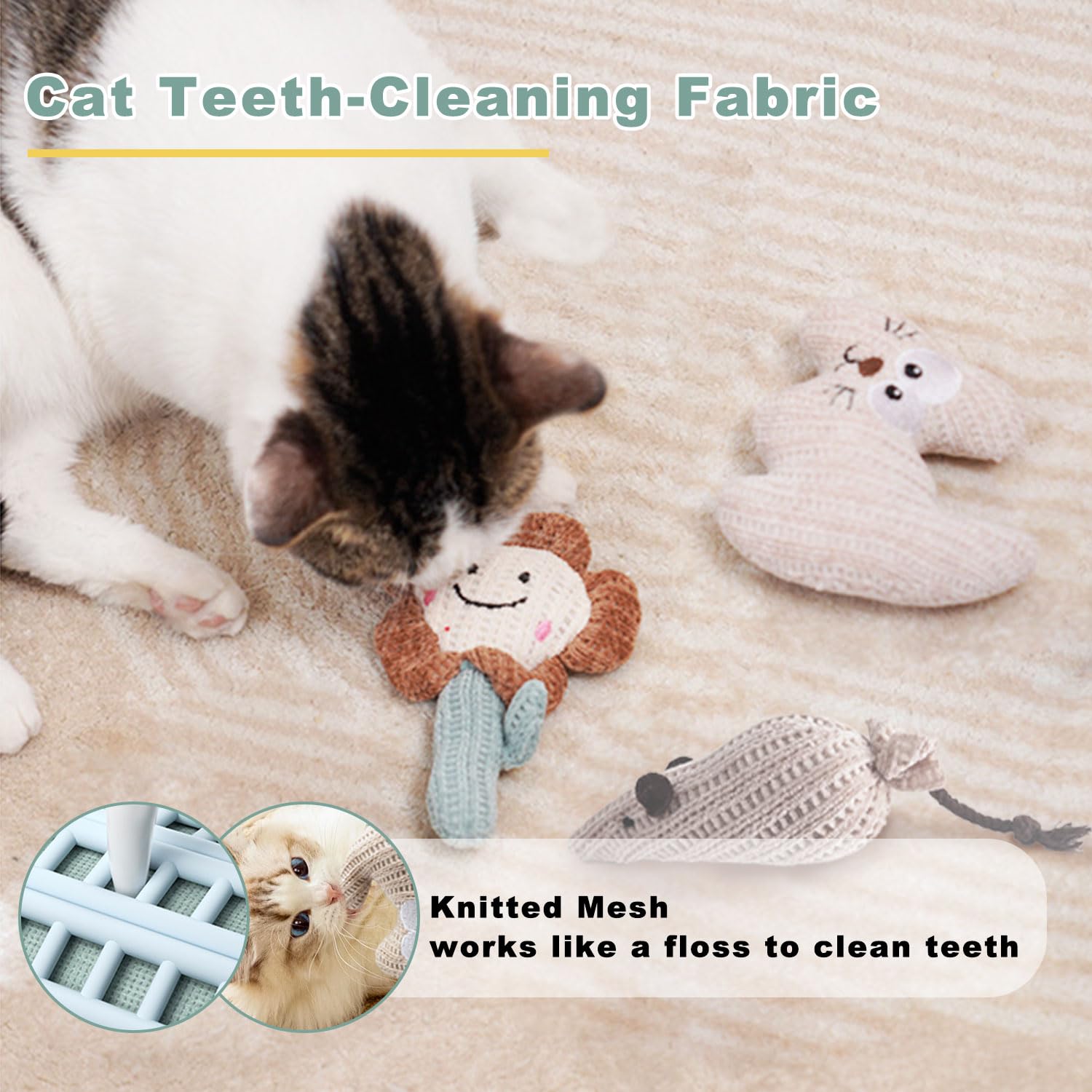 CUUOOT kitten toys feather mini-bug replacement engages pounce and exploration