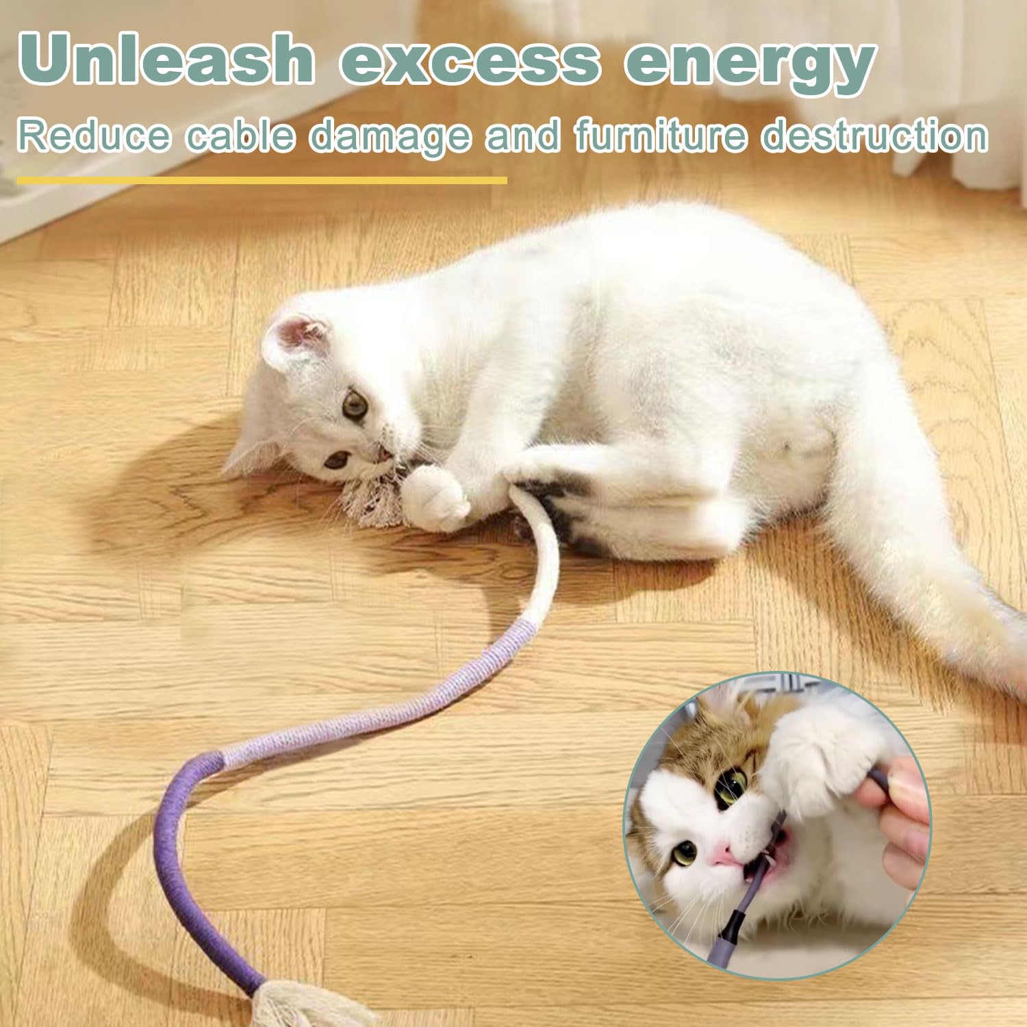 CUUOOT kitten toys hanging triangles keep cats active with hanging play