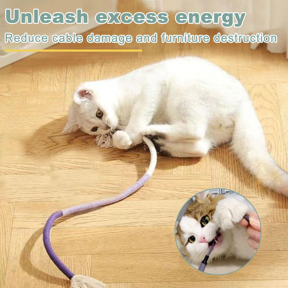 CUUOOT kitten toys hanging triangles keep cats active with hanging play