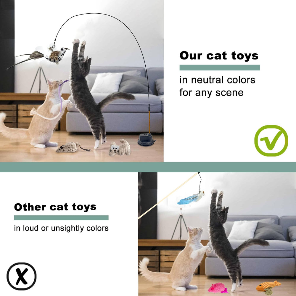 CUUOOT kitten toys silvervine stick teases senses and may support digestion