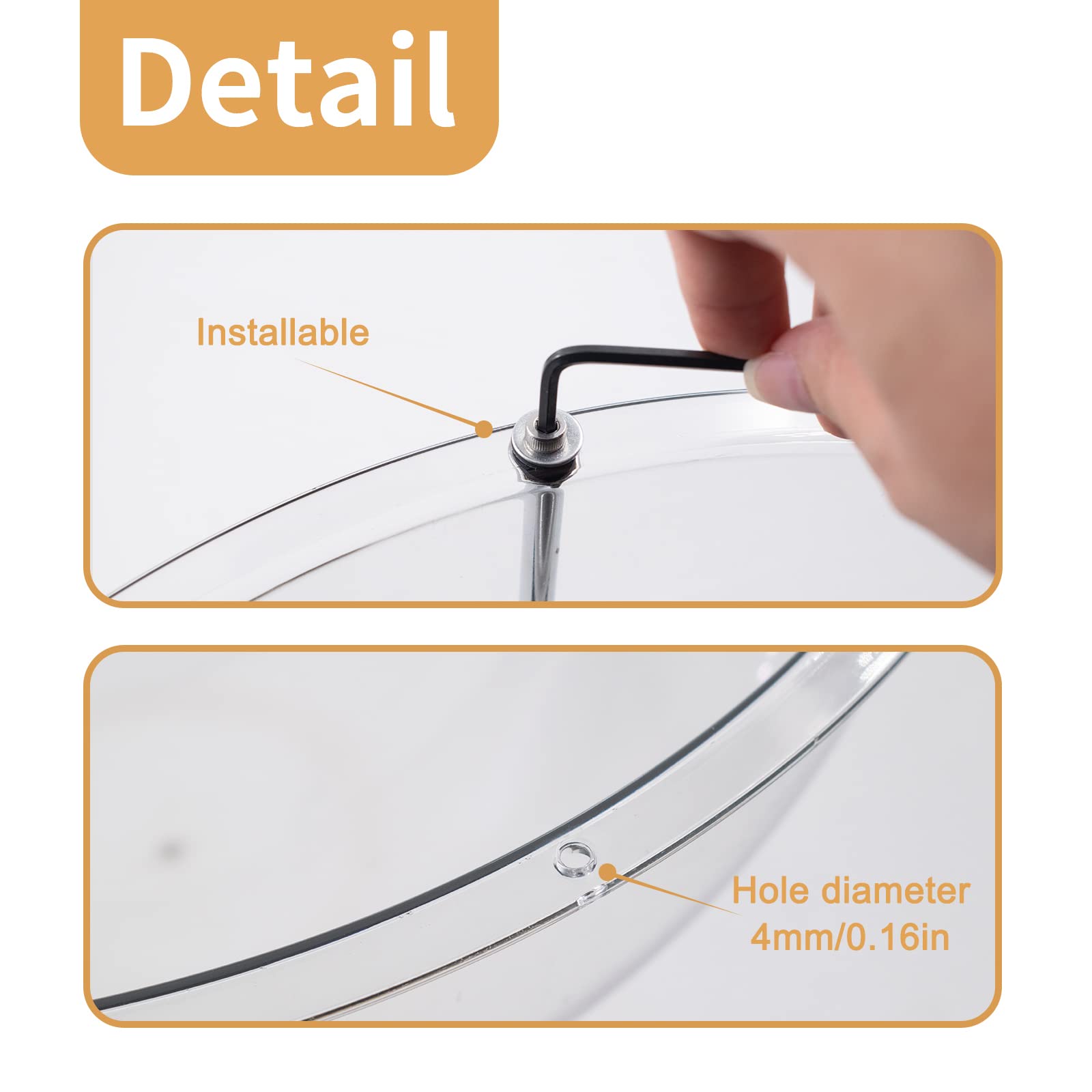 Cuyacili acrylic-dome-durability image emphasizes strong bearing capacity and deformation resistance.