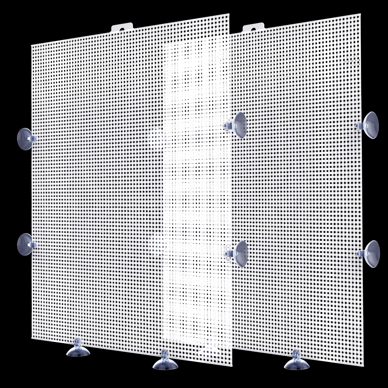 Cuyacili two-pack fish tank divider packaging shows easy DIY setup options for aquariums.