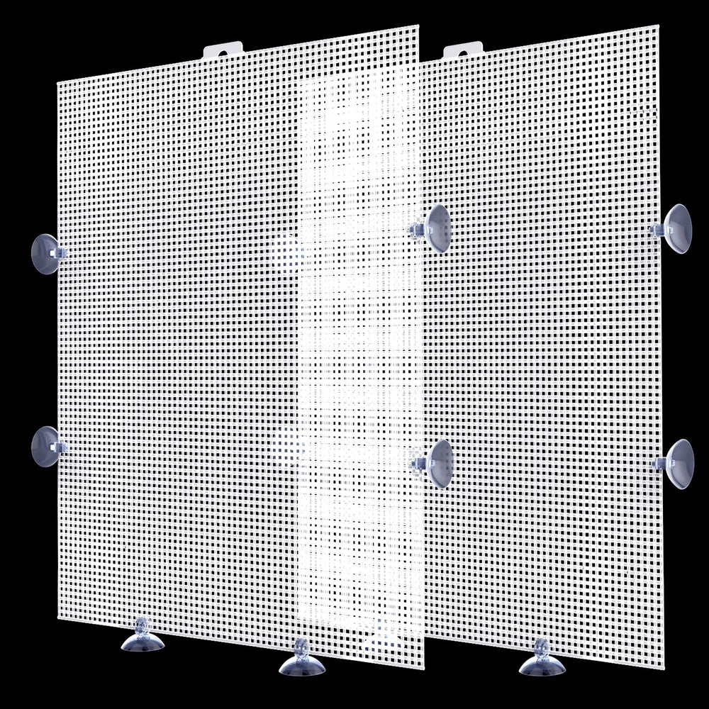 Cuyacili two-pack fish tank divider packaging shows easy DIY setup options for aquariums.
