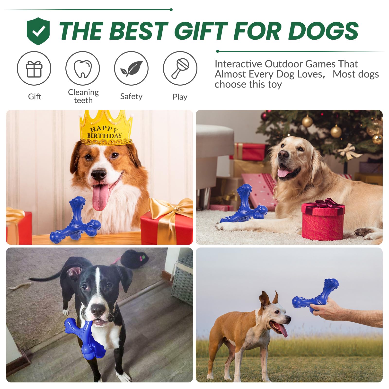 CVALIN easy-to-clean dog chew toy after outdoor adventures.