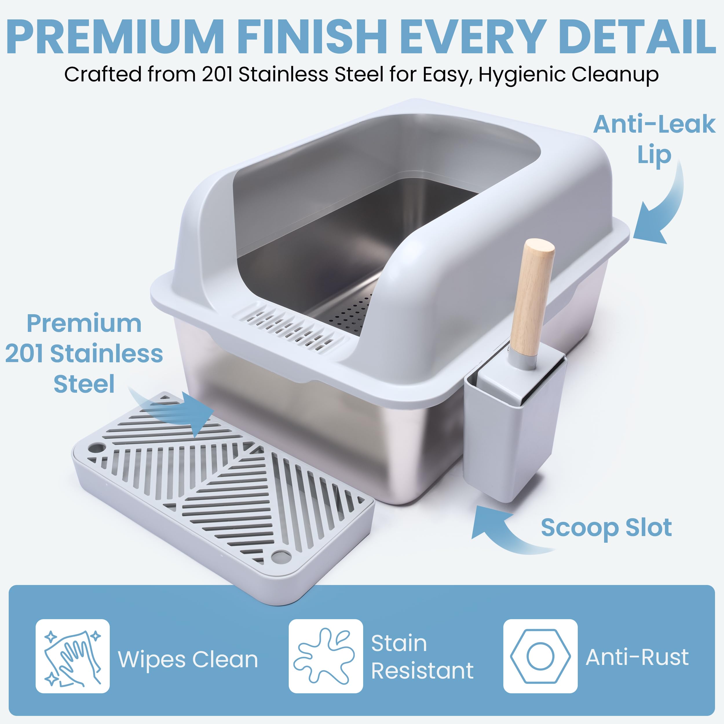 CVG GOODS XL step helps older cats enter the litter area