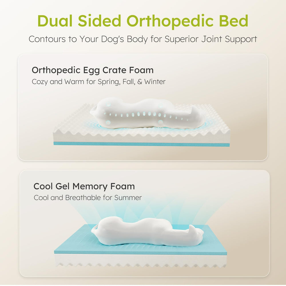CWAWZ cooling gel foam layer provides a cooler, more comfortable rest.