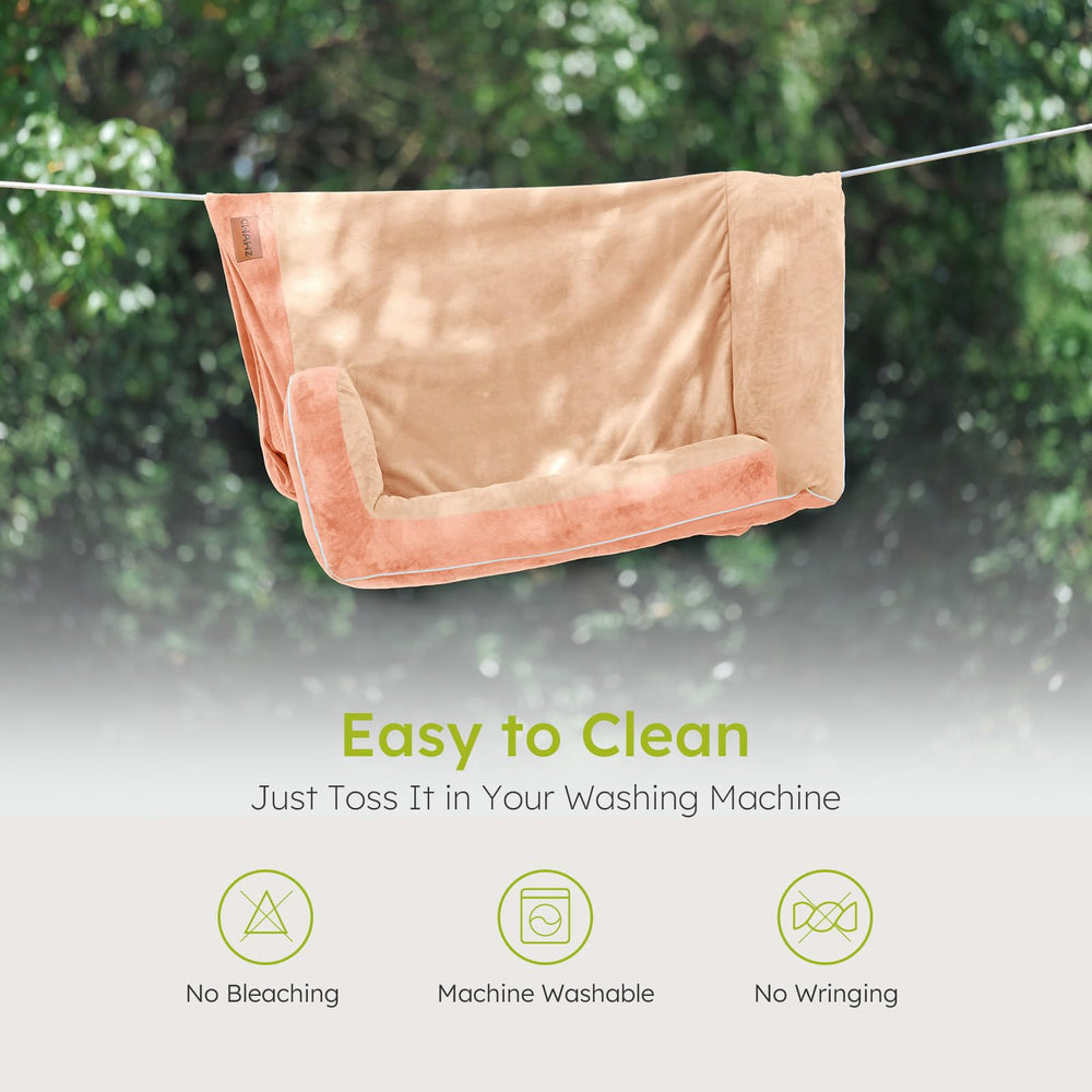 CWAWZ dog bed-certipur-us-memory-foam features certified supportive foam.