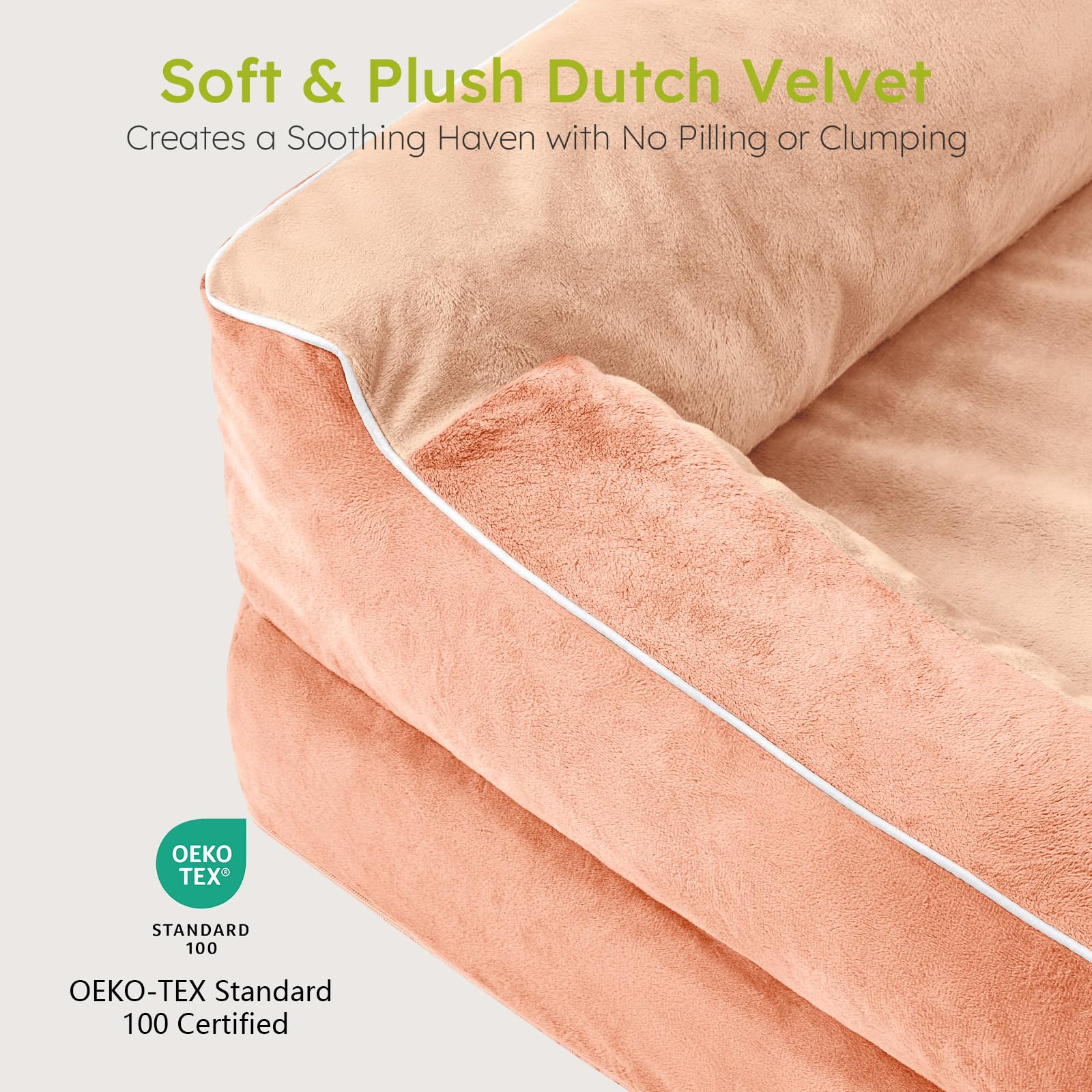 CWAWZ dog bed-nonslip-bottom secures placement on smooth floors.