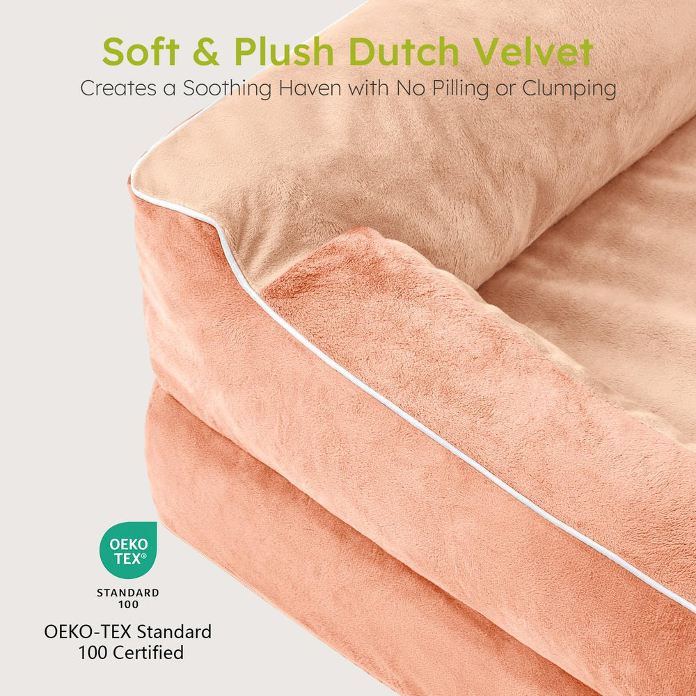 CWAWZ dog bed-nonslip-bottom secures placement on smooth floors.
