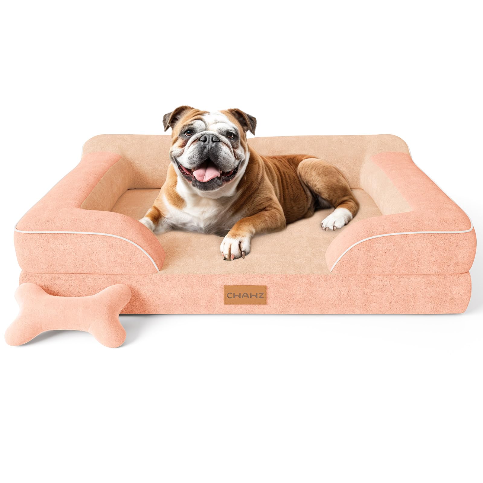CWAWZ dog bed orthopedic-foam provides joint support for large dogs.