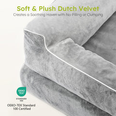 CWAWZ dog bed waterproof-tpu-lining keeps liquids out and protects foam.
