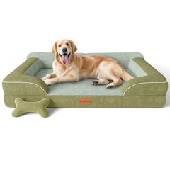 CWAWZ extra large dog bed shows orthopedic foam layer for joint support during rest