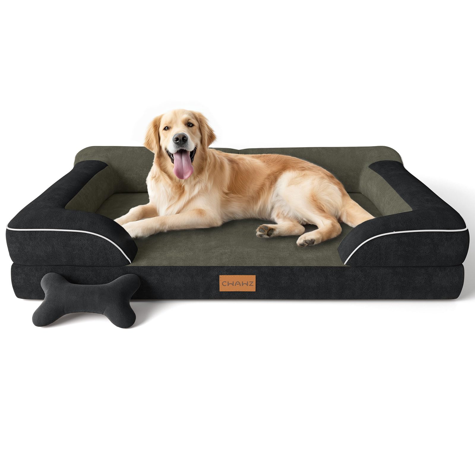 CWAWZ extra-large dog bed orthopedic foam closeup for joint support.