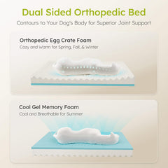 CWAWZ Jumbo bed foam closeup highlights supportive orthopedic memory foam