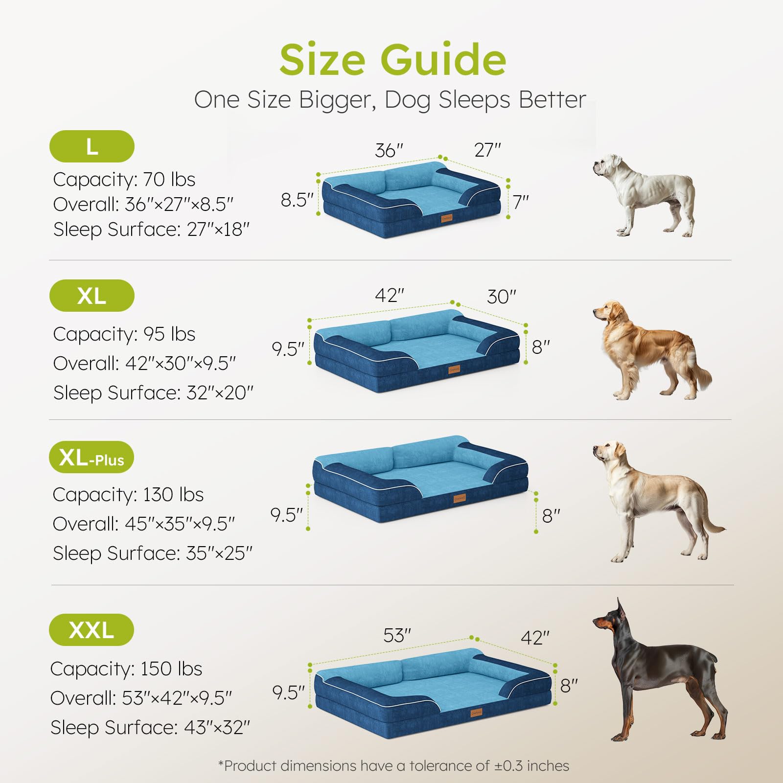 CWAWZ non-slip bottom keeps bed in place on smooth floors