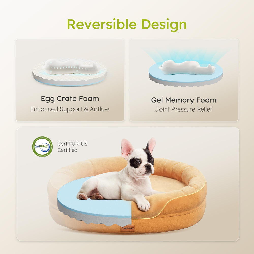 CWAWZ bed bolsters close-up emphasizing den-like cocoon for calm lounging.