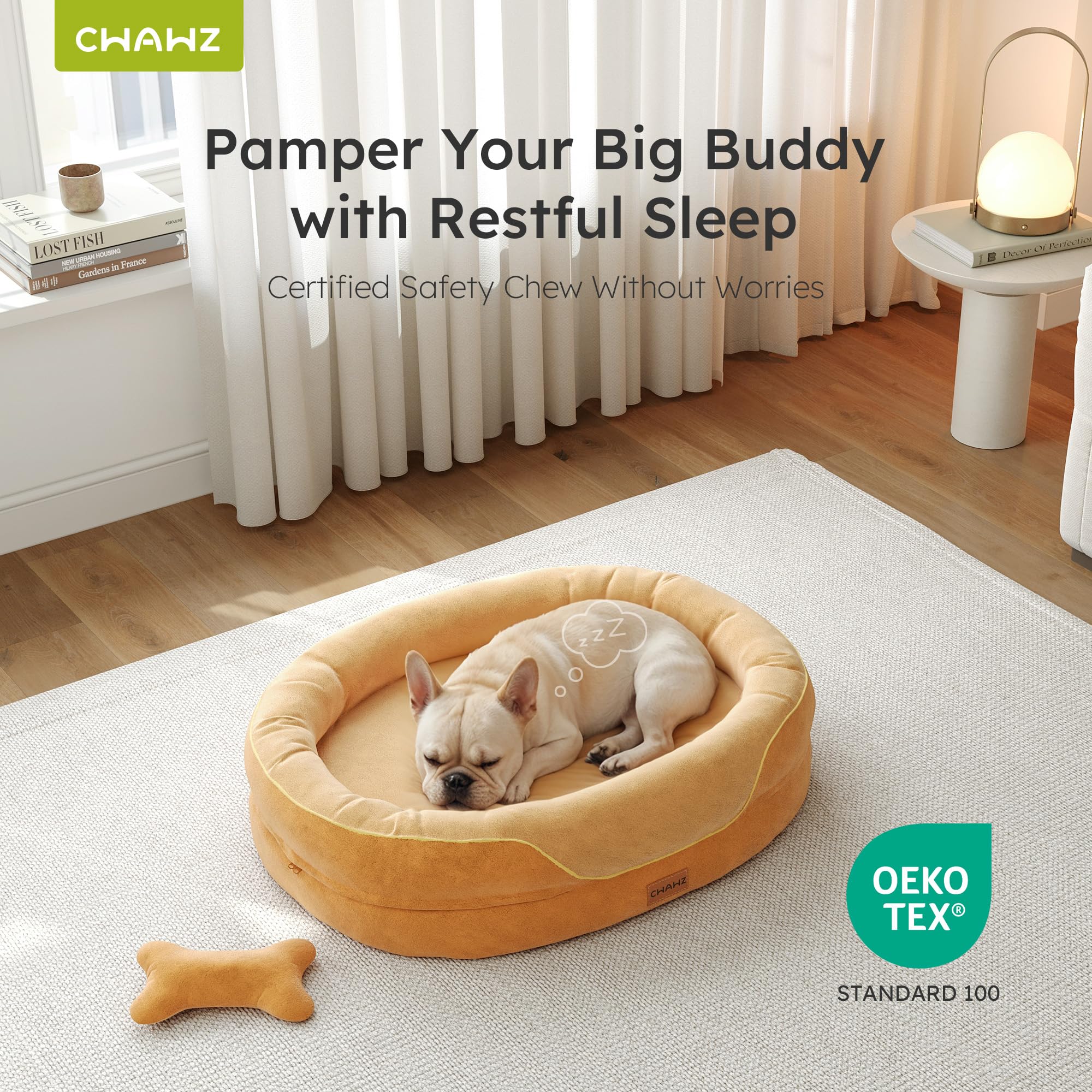 CWAWZ bed foam-core close-up with gel-infused memory foam for cooling.