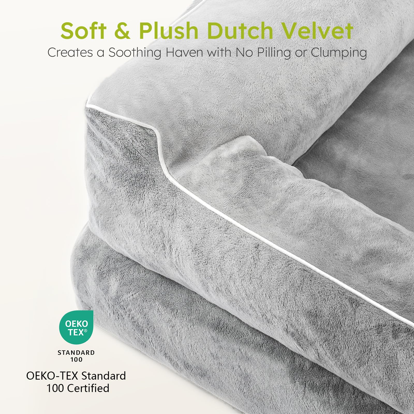 CWAWZ non-slip bottom helps keep bed in place on slick floors.