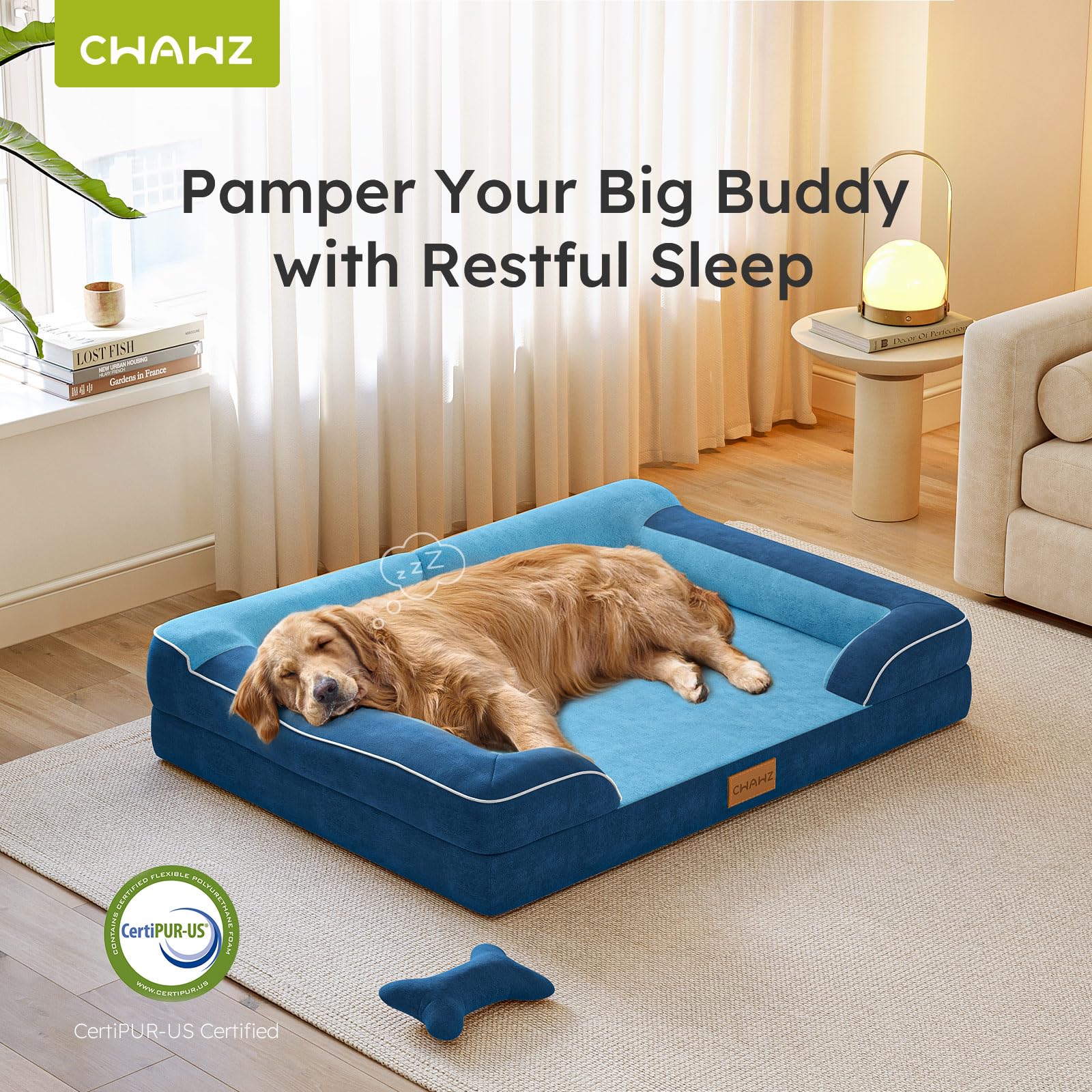 CWAWZ oeko-tex fabric bed emphasizing safe materials.