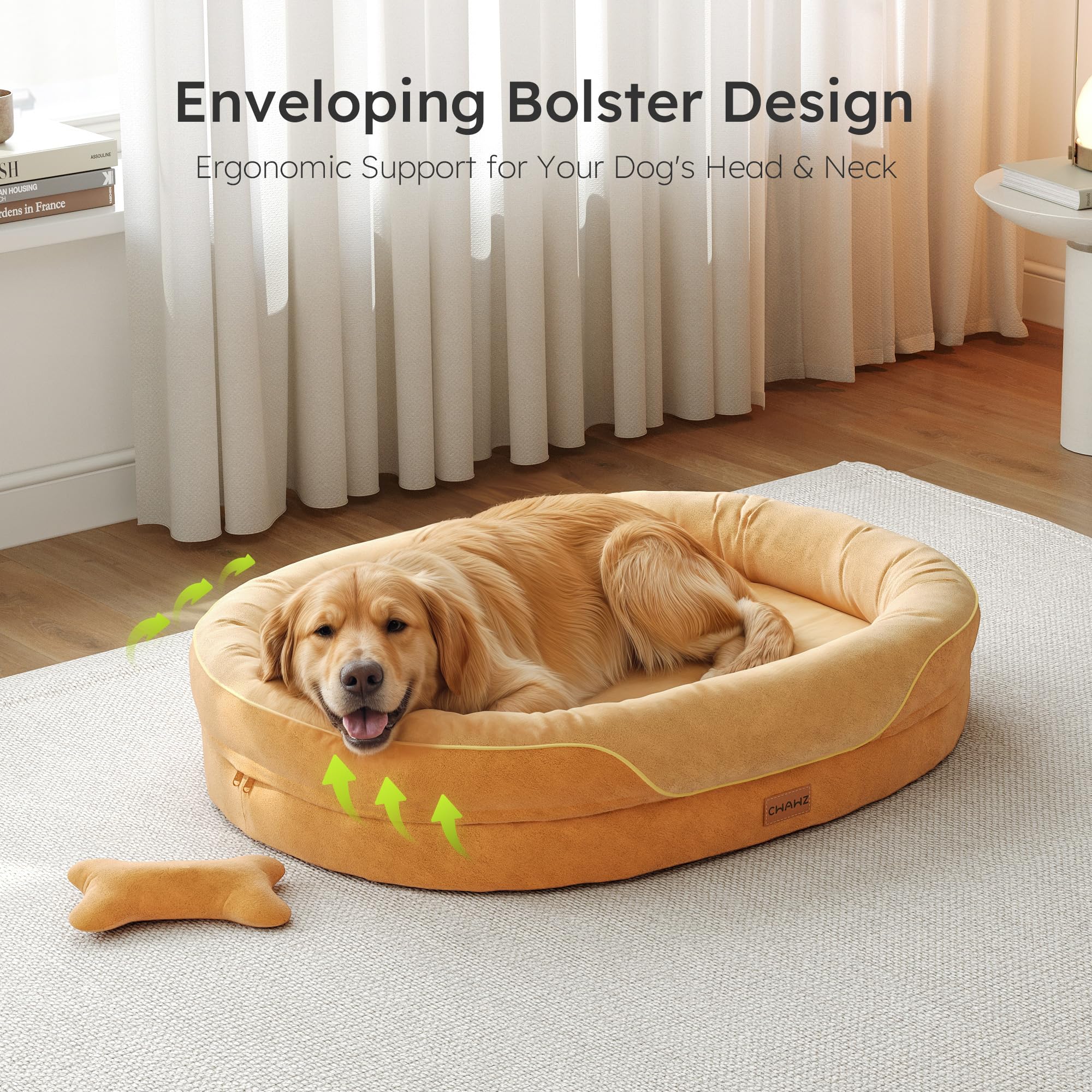 CWAWZ gel-infused memory foam cooling layer delivers cool, pressure-relieving comfort for tired joints.