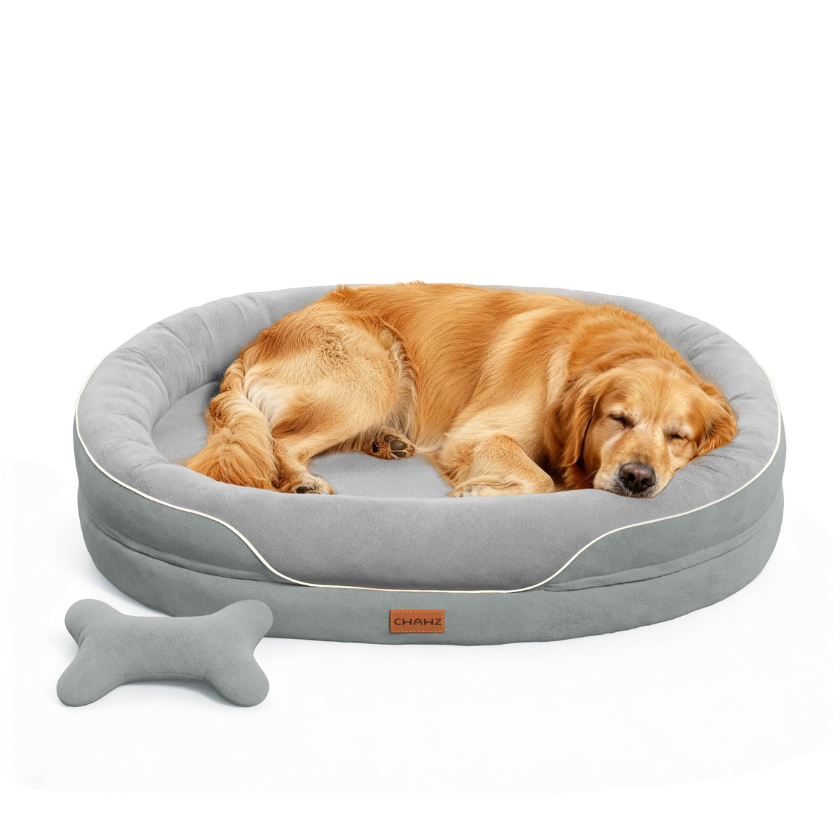CWAWZ XL orthopedic bed with egg crate foam promotes airflow for cooler rest.