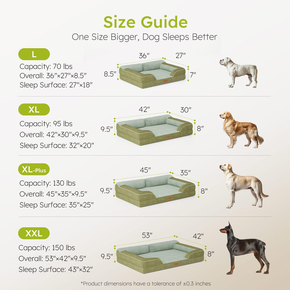 CWAWZ 53-inch bed accommodates extra-large breeds with ample lounging space