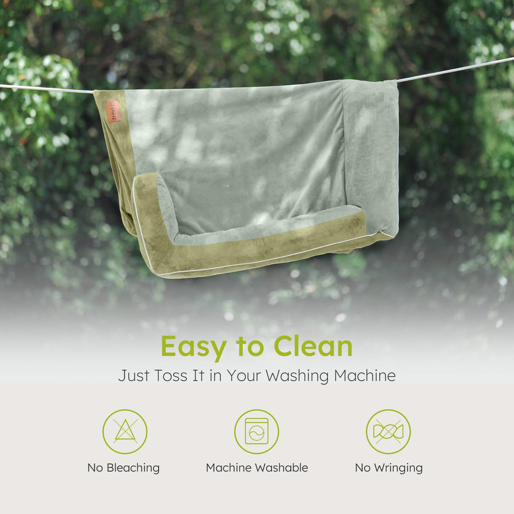 CWAWZ dark green bed complements home decor while concealing everyday wear