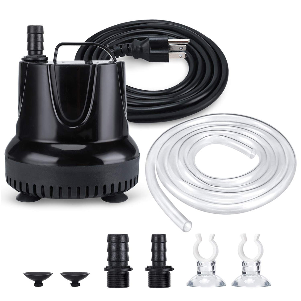CWKJTOP fountain pump front view showing compact profile for discreet installation.