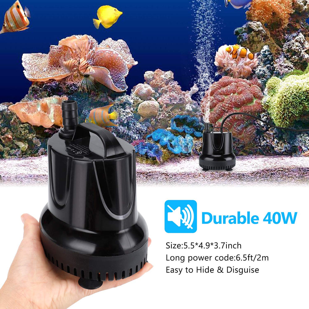 CWKJTOP fountain pump suction cups demonstrate secure mounting with six points.