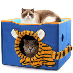 CWV cat house tiger perch for cozy naps and social media-worthy moments