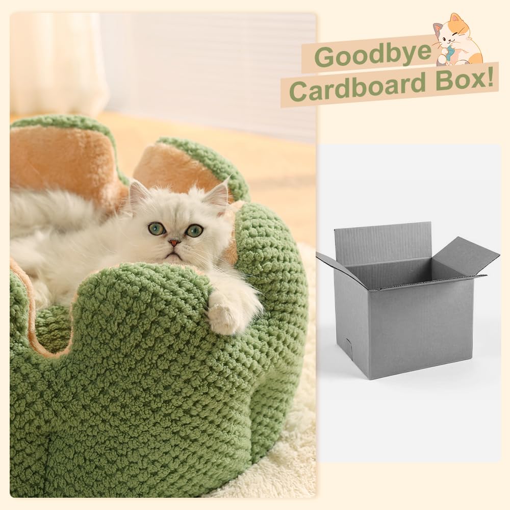 CWV Cute Cat Beds supports pets under 30 pounds for cozy stretches