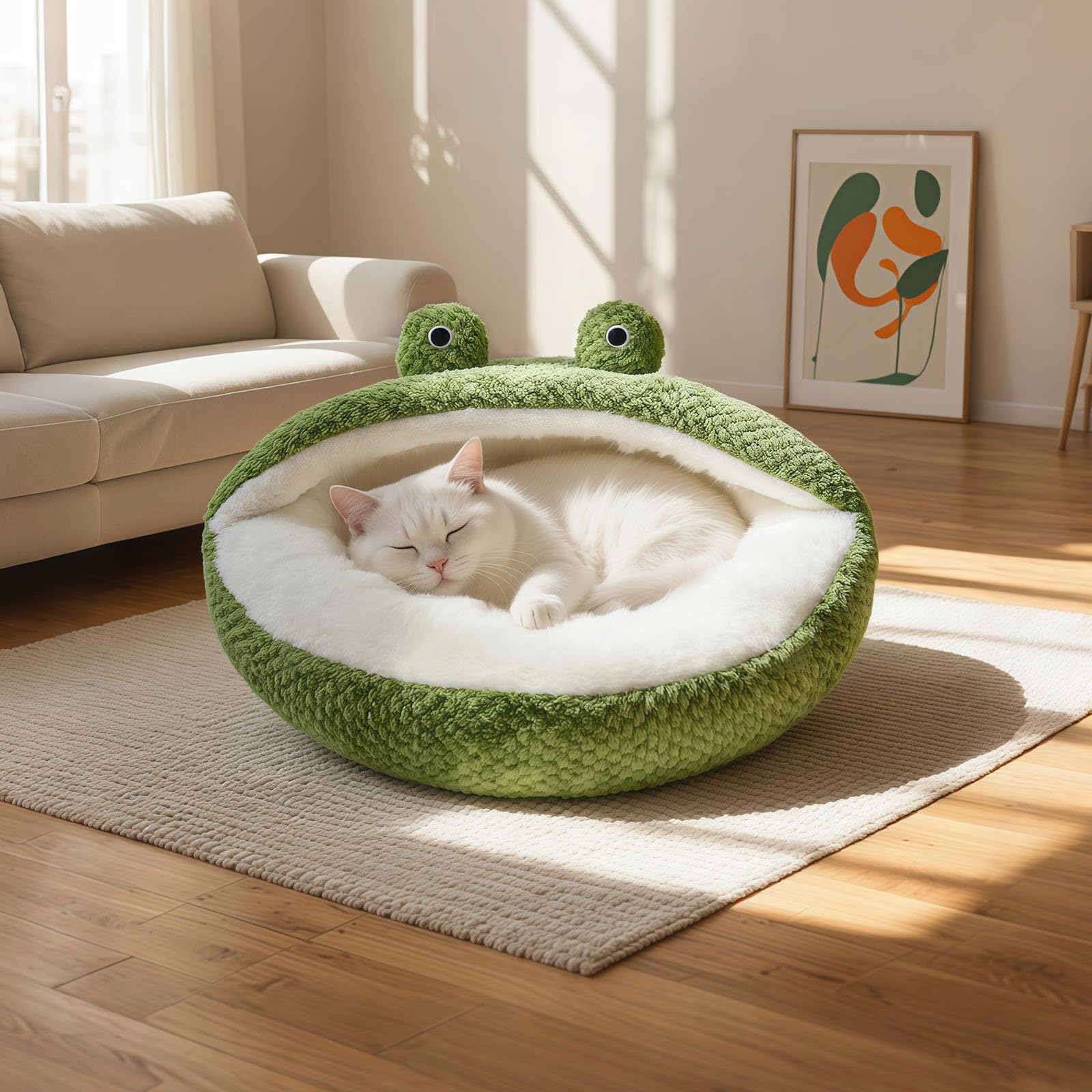 CWV Cute Cat Beds soft PP cotton filling for cloud-like comfort