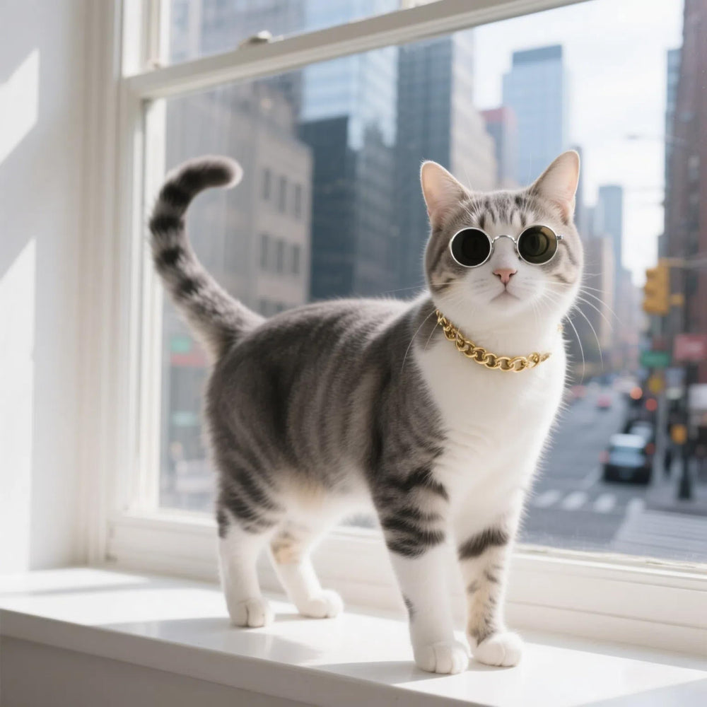 CWYZA accesorio elegante para gatos, regalo ideal para amantes felinos.