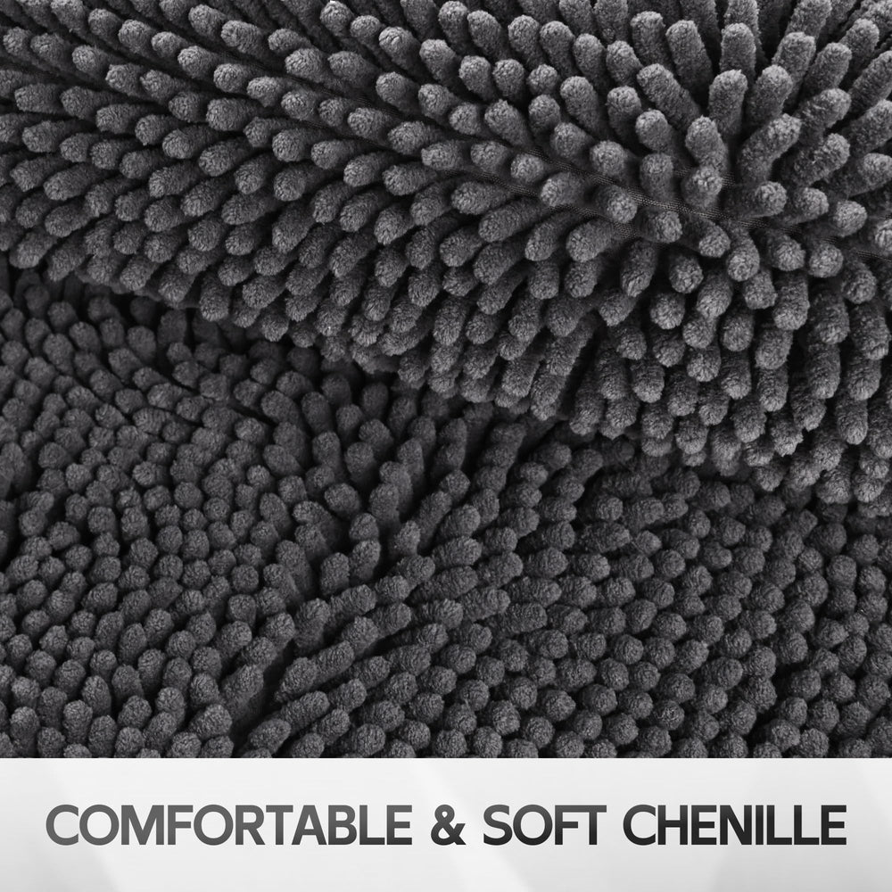 Cybstrax non-slip base keeps mat in place during busy foot traffic