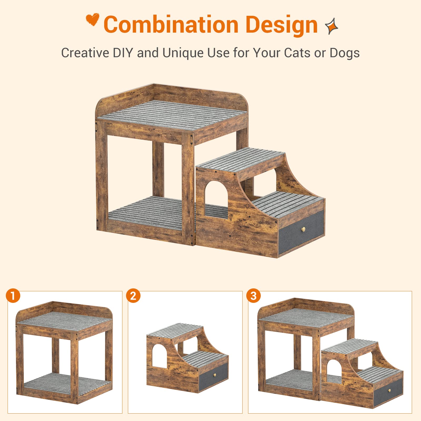 Cyclysio two-cat spaces with elevated platforms supports shared lounging.