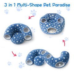 Cycodo Cat Tunnel with multi-hole entrances promotes engaging playtime.
