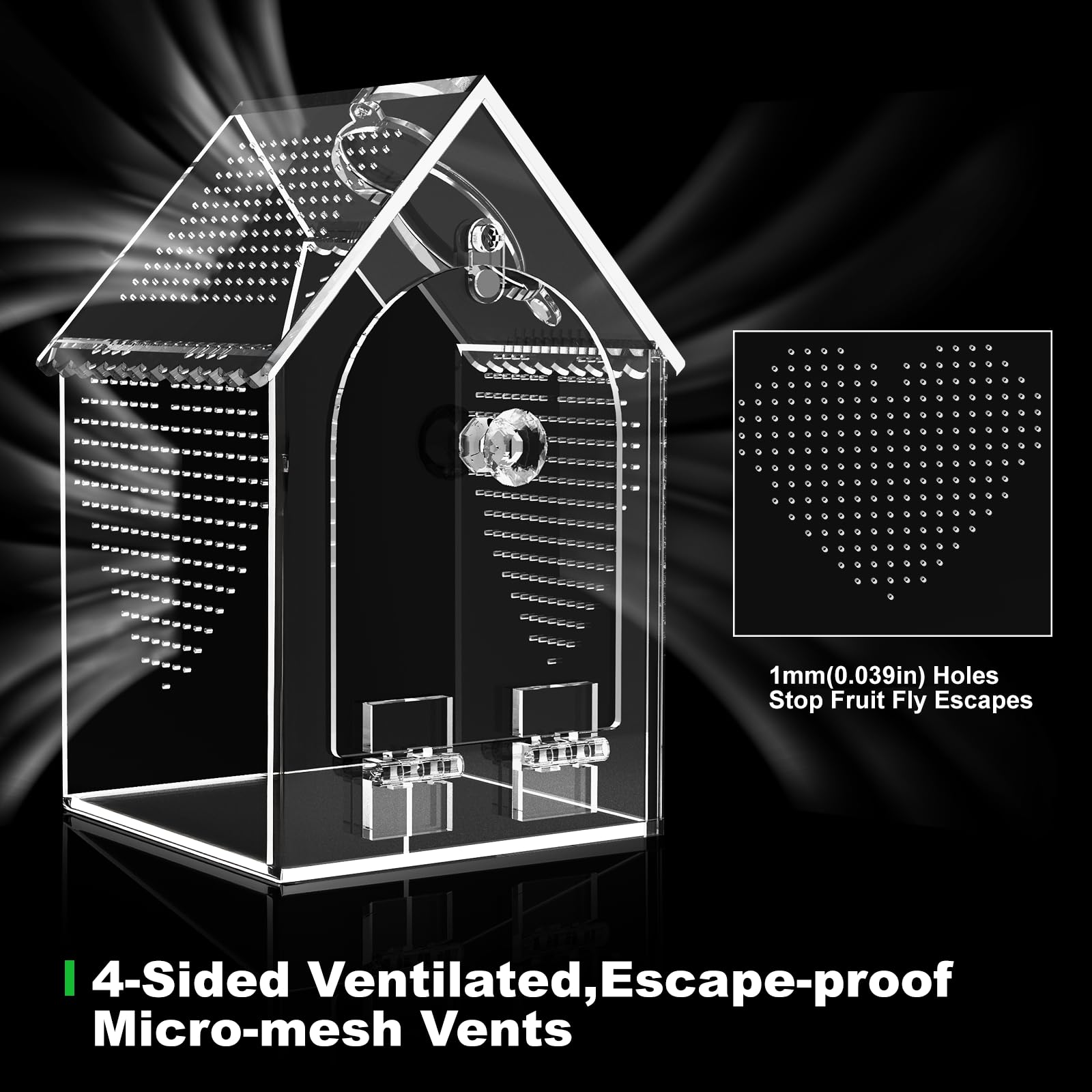 Cycodo water reservoir feature for temporary housing of small aquatic pets