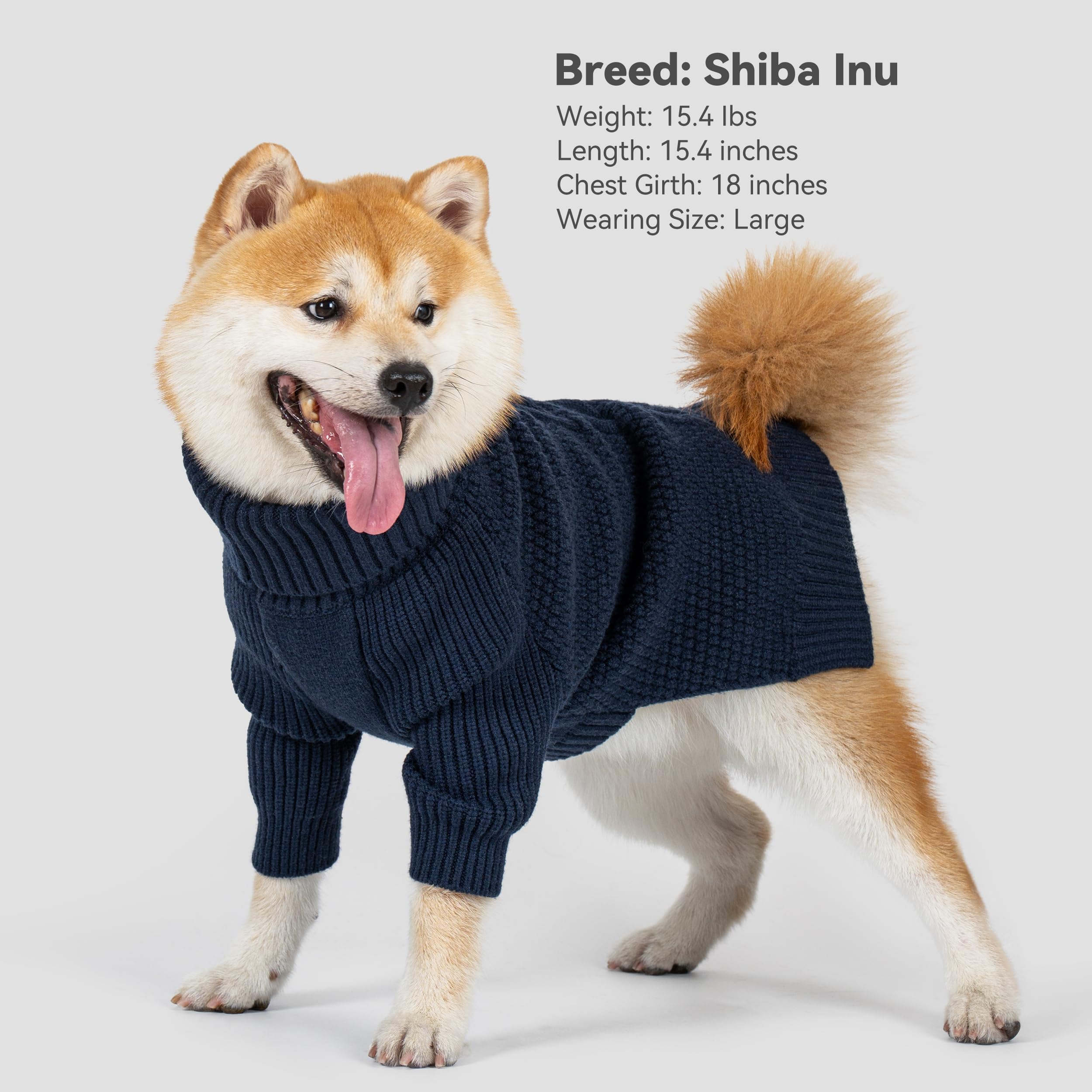 Cyeollo 3XL dog sweater winter comfort image conveys cozy warmth during chilly walks.