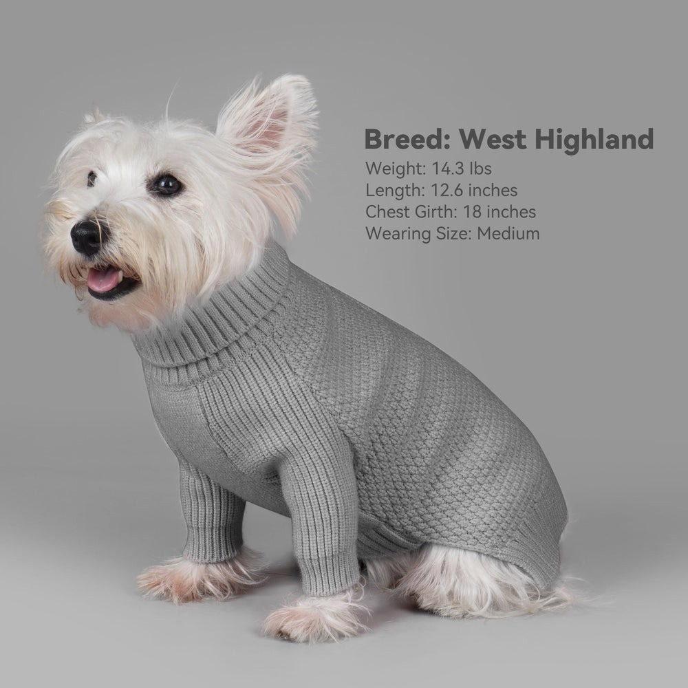 cyeollo 4XL dog sweater leather label detail adds classic touch