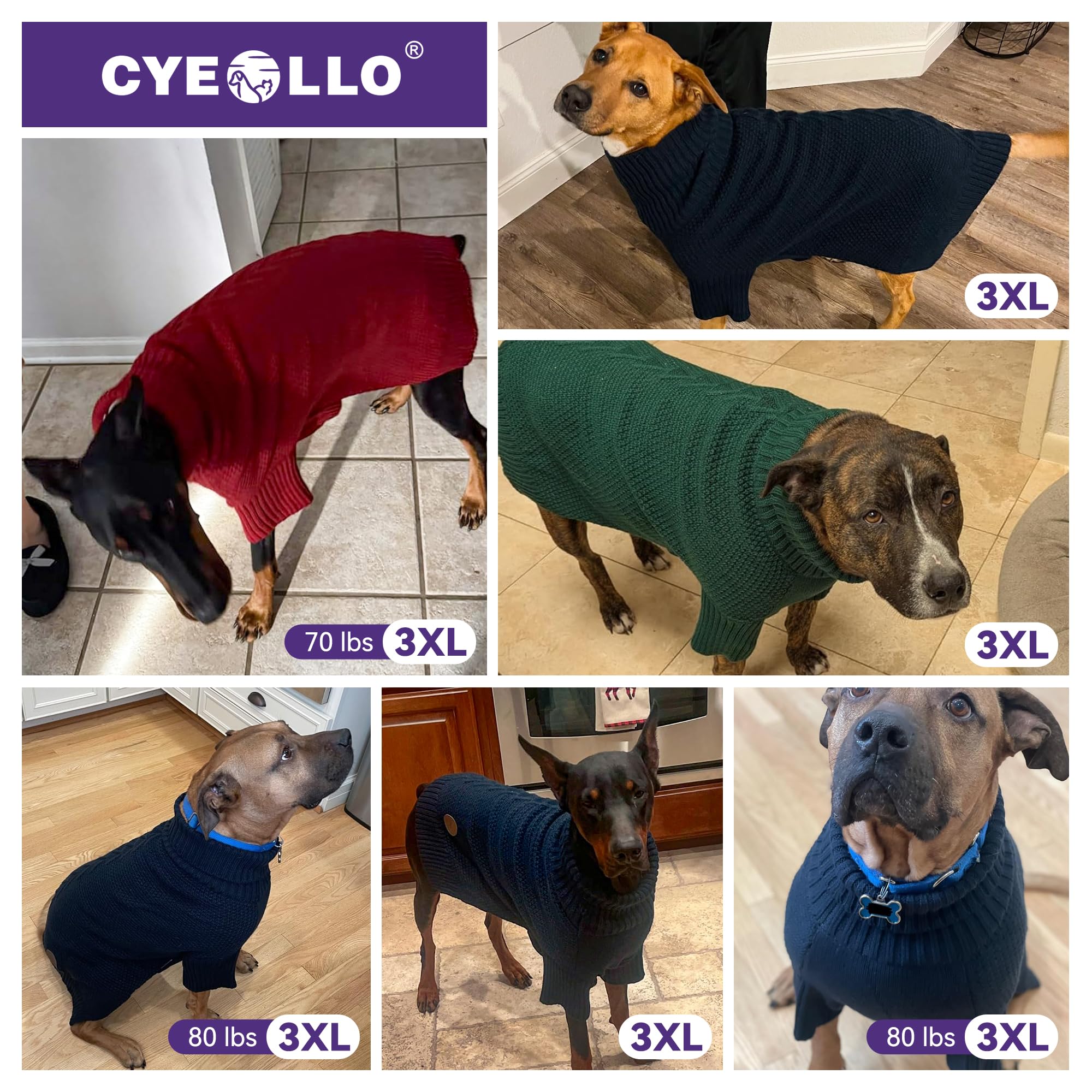 cyeollo 4XL dog sweater on a walk illustrating daily practicality