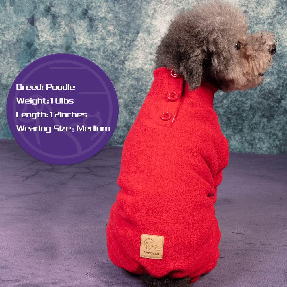 Cyeollo dog Christmas pajama stretchy fabric for free movement