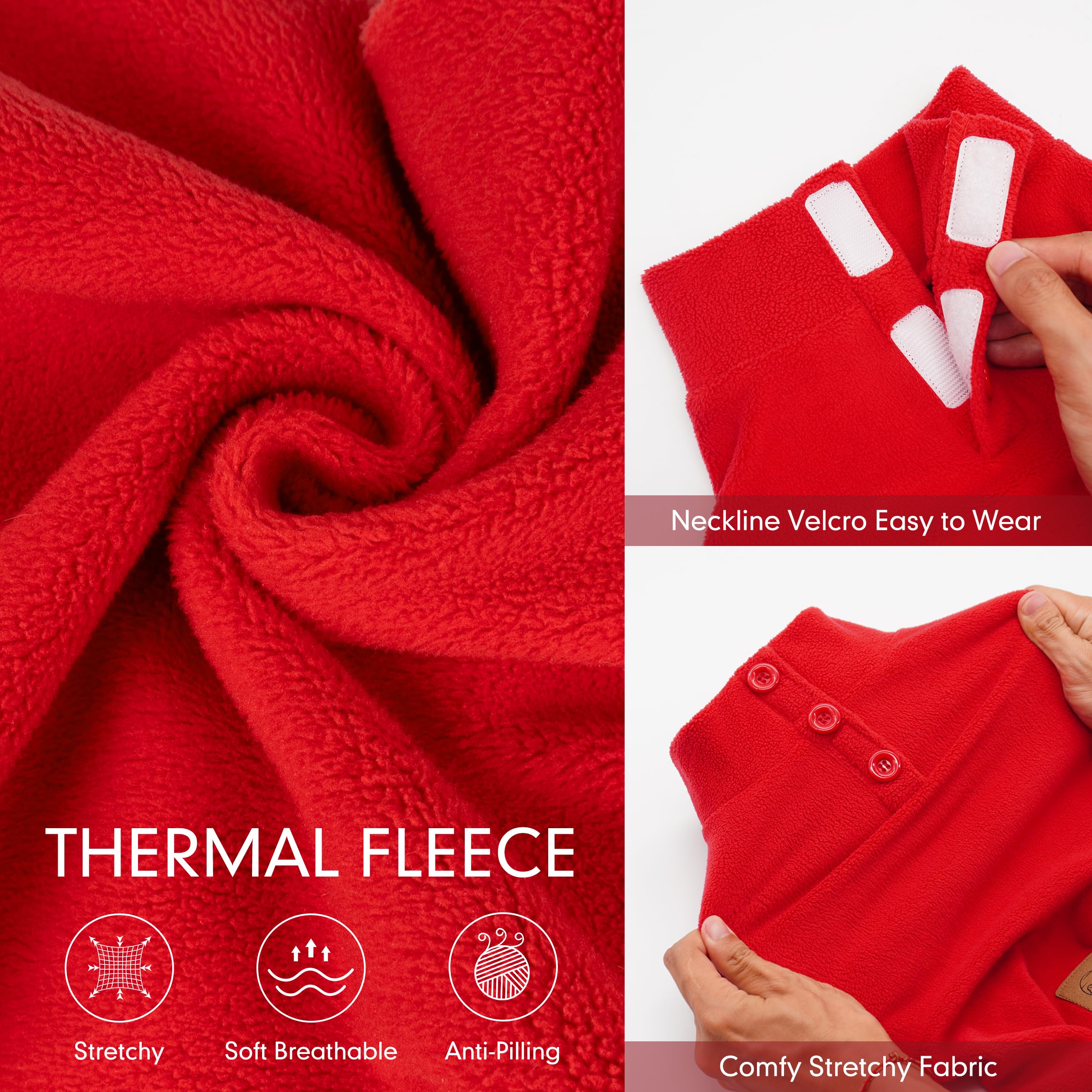 Cyeollo breathable double-sided fleece helps airflow while staying warm