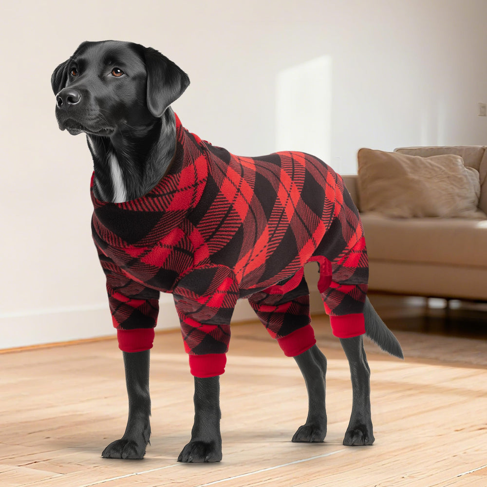 Cyeollo dog pajamas closeup fleece texture highlighting soft breathable fabric