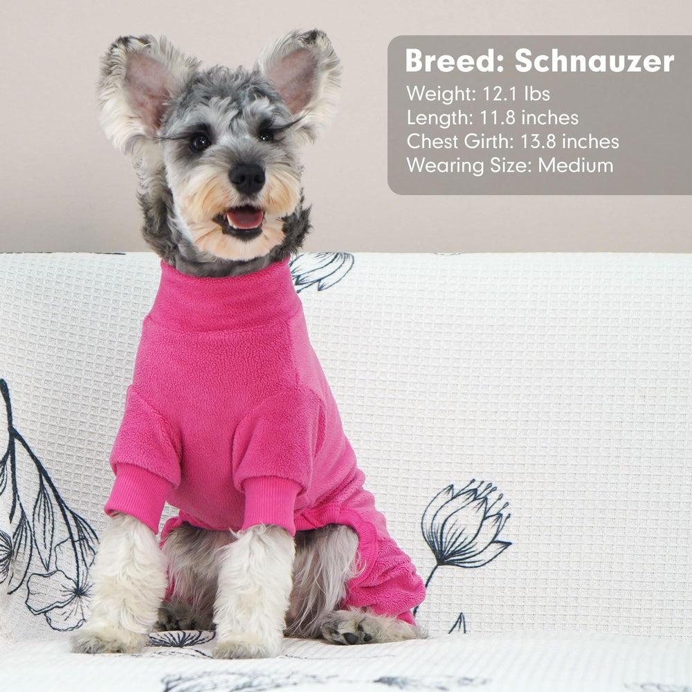 Cyeollo dog pajamas back-coverage demonstrates full-body warmth for cold days