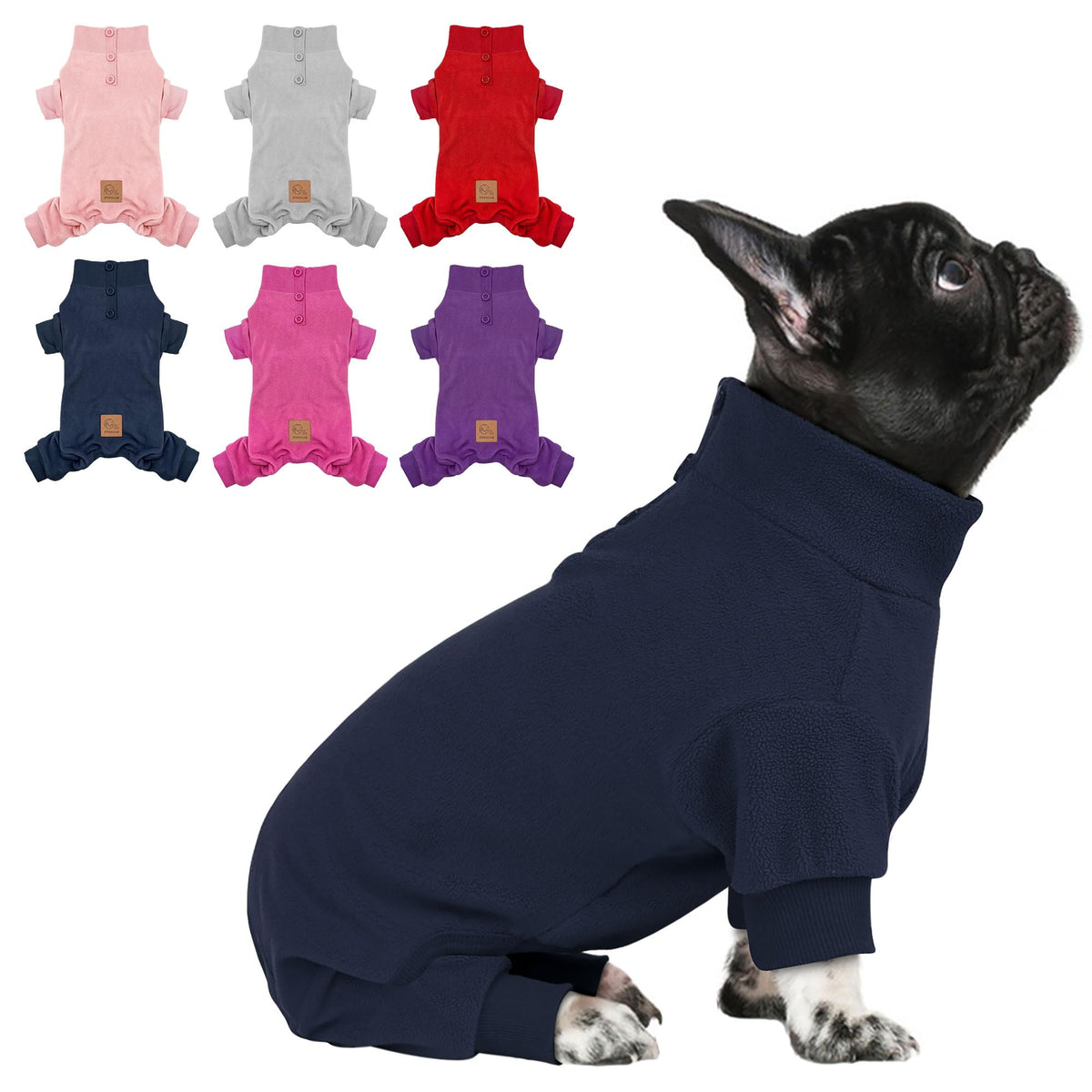 Cyeollo dog pajamas fleece warm coverage for cold weather