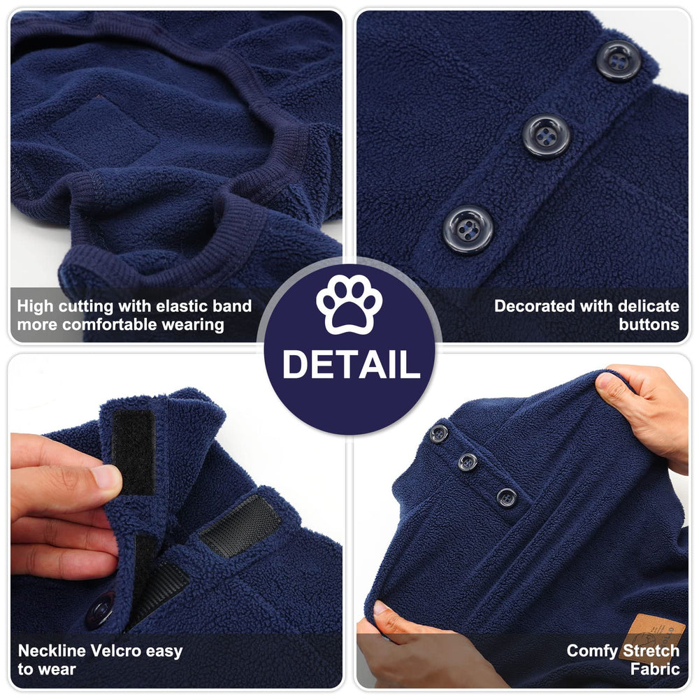 Cyeollo navy dog pajamas ideal for small dogs