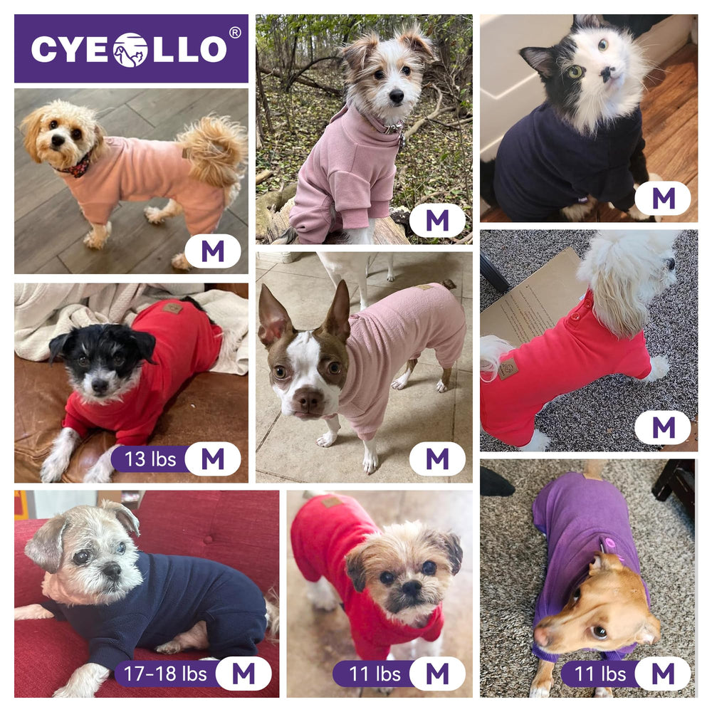 Cyeollo dog pajamas seven-size range helps fit every dog