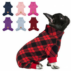 Cyeollo dog pajamas warm fleece closeup highlighting cozy fabric for warmth and comfort.