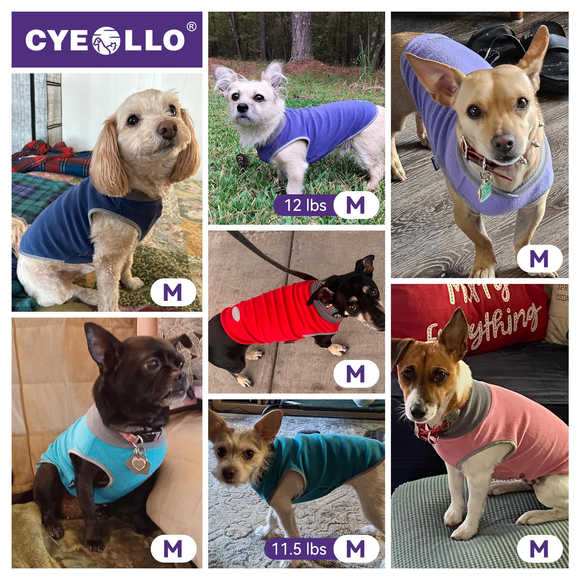 Cyeollo machine-washable fleece for easy care.