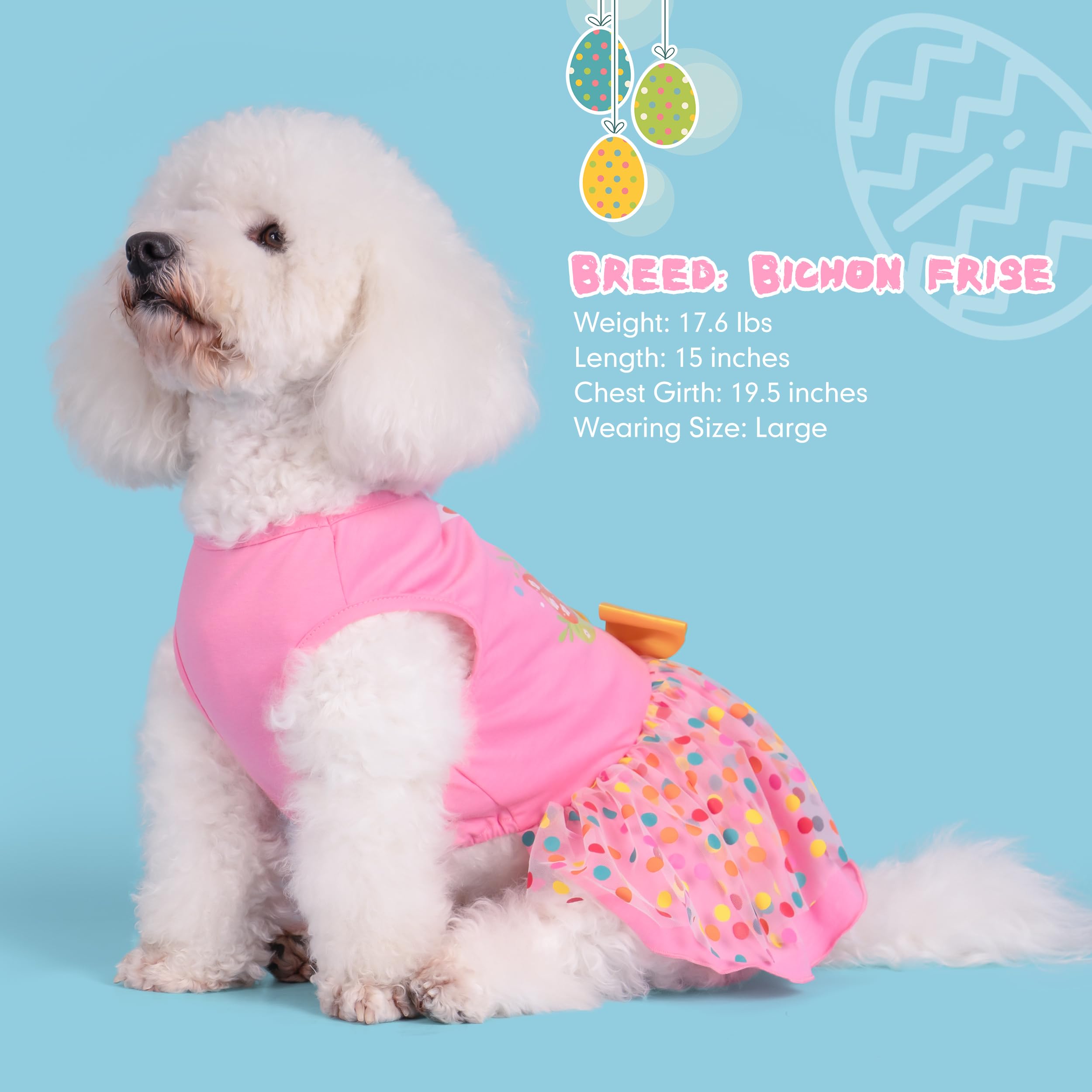 cyeollo Easter day dress pink tulle layer adds soft volume for adorable twirls